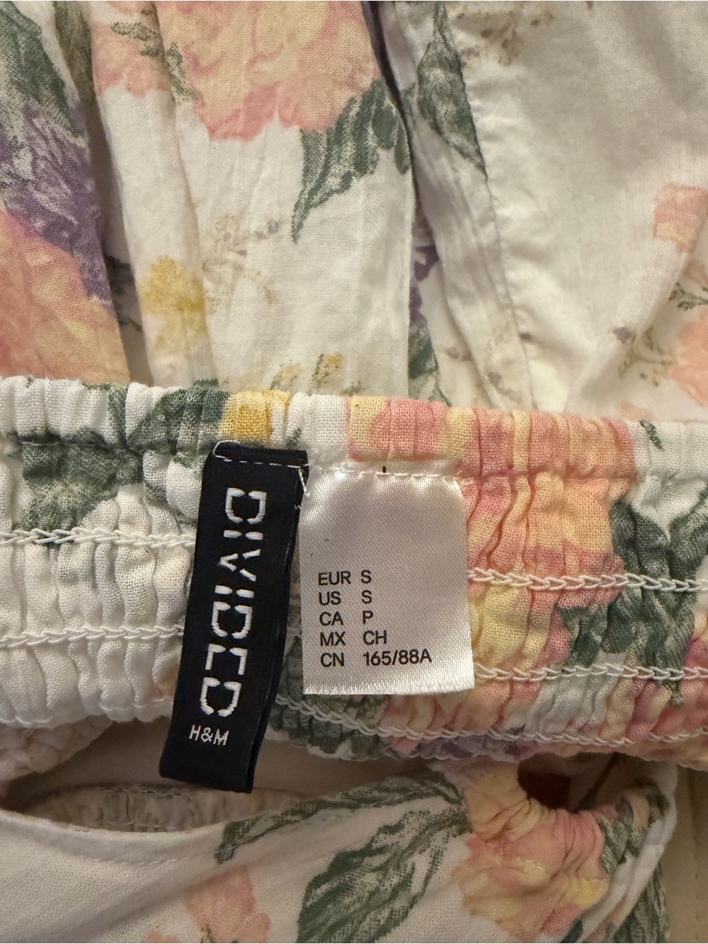 Girls' White Floral Halter Summer Dress - Pink & Purple Flowers - Picture 4 of 4